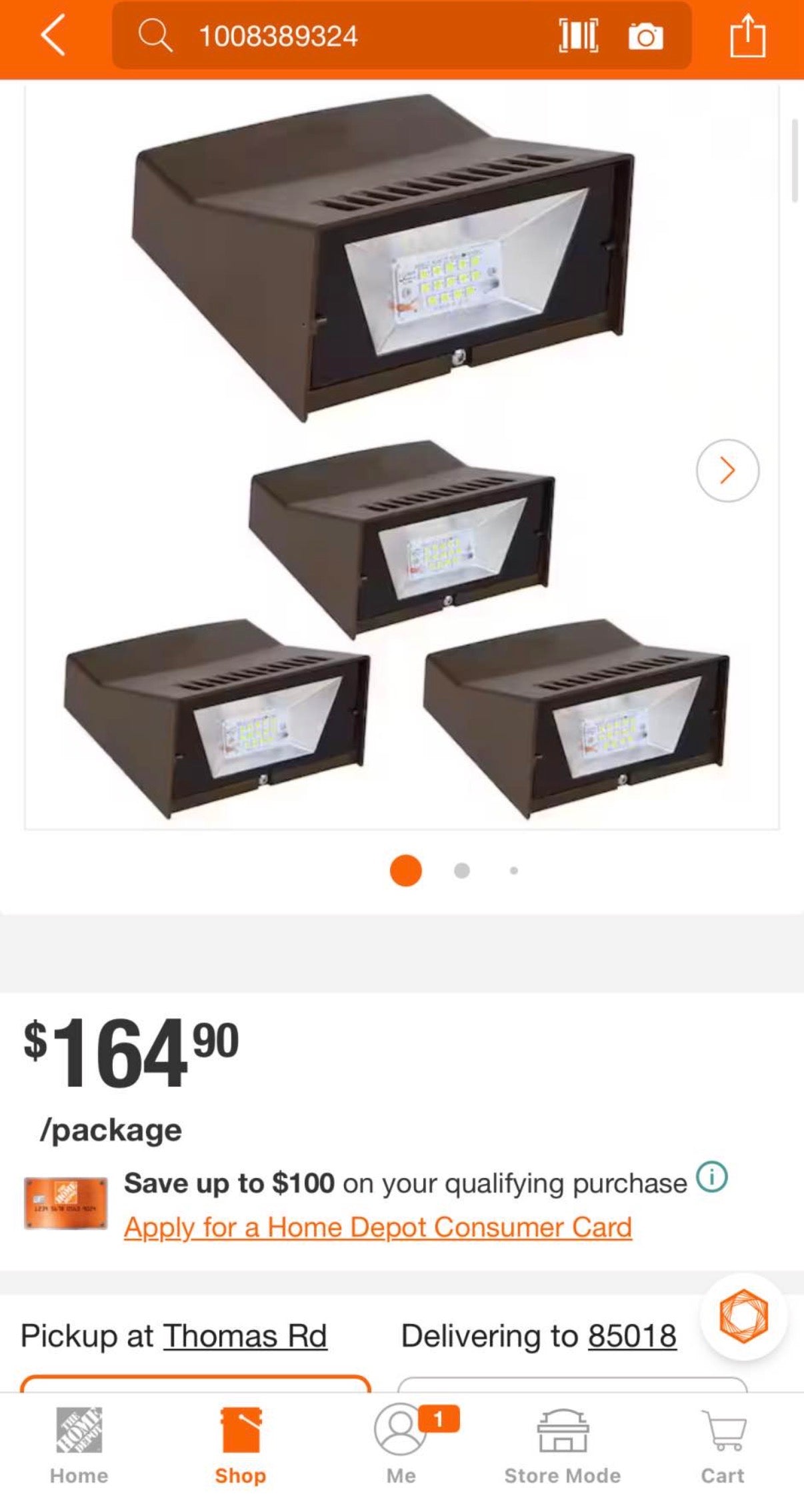 LED Dusk to Dawn Photocell Sensor Outdoor Wall Light  4-Pack