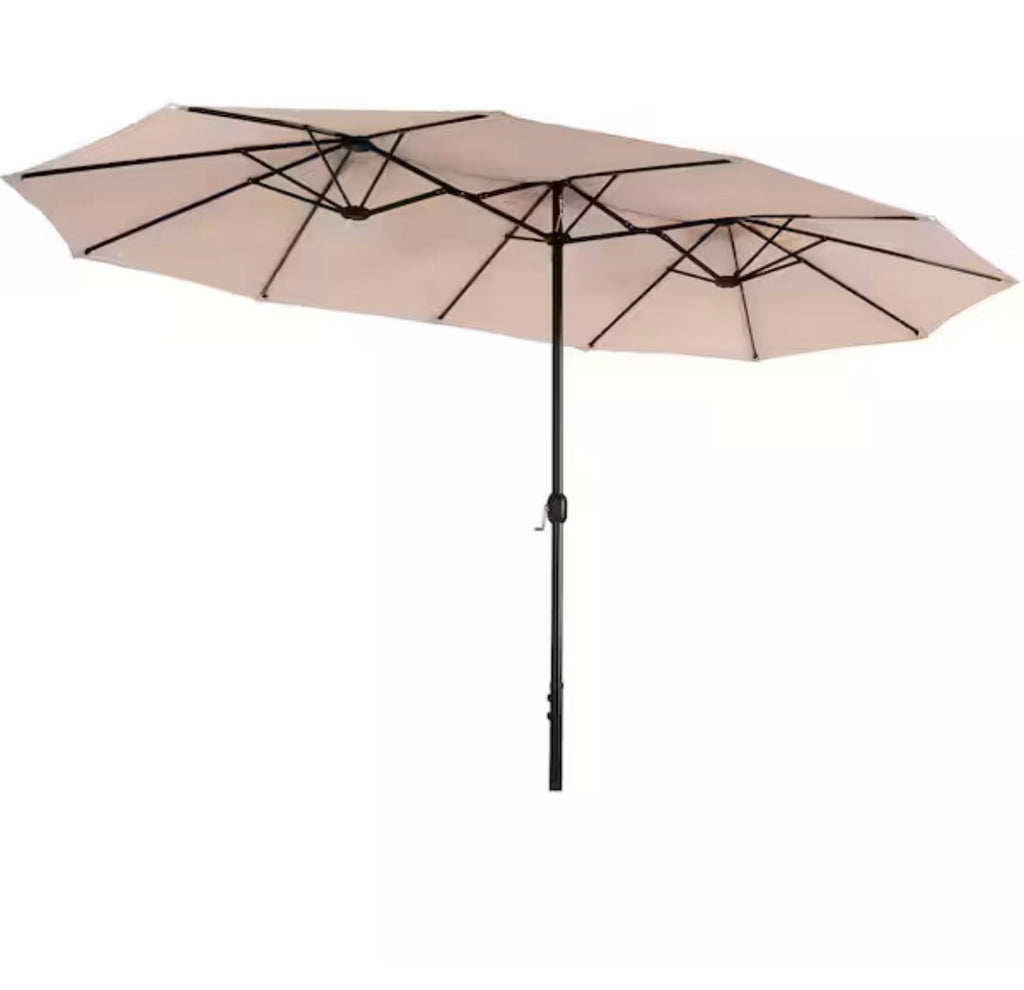13 ft. Market Patio Umbrella 2-Side in Beige