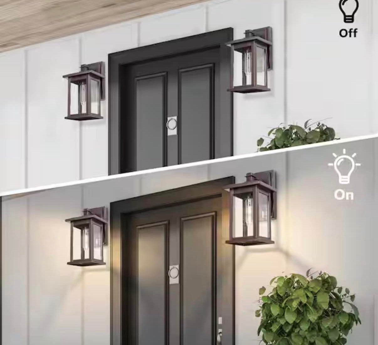 Outdoor Wall Lantern Sconce  (2-pack)