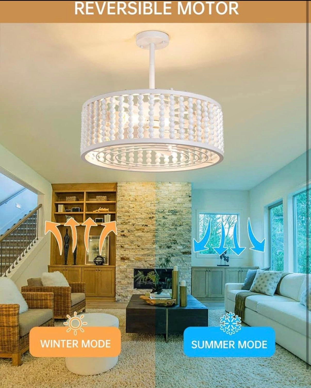 Ceiling Fans with Lights 19"