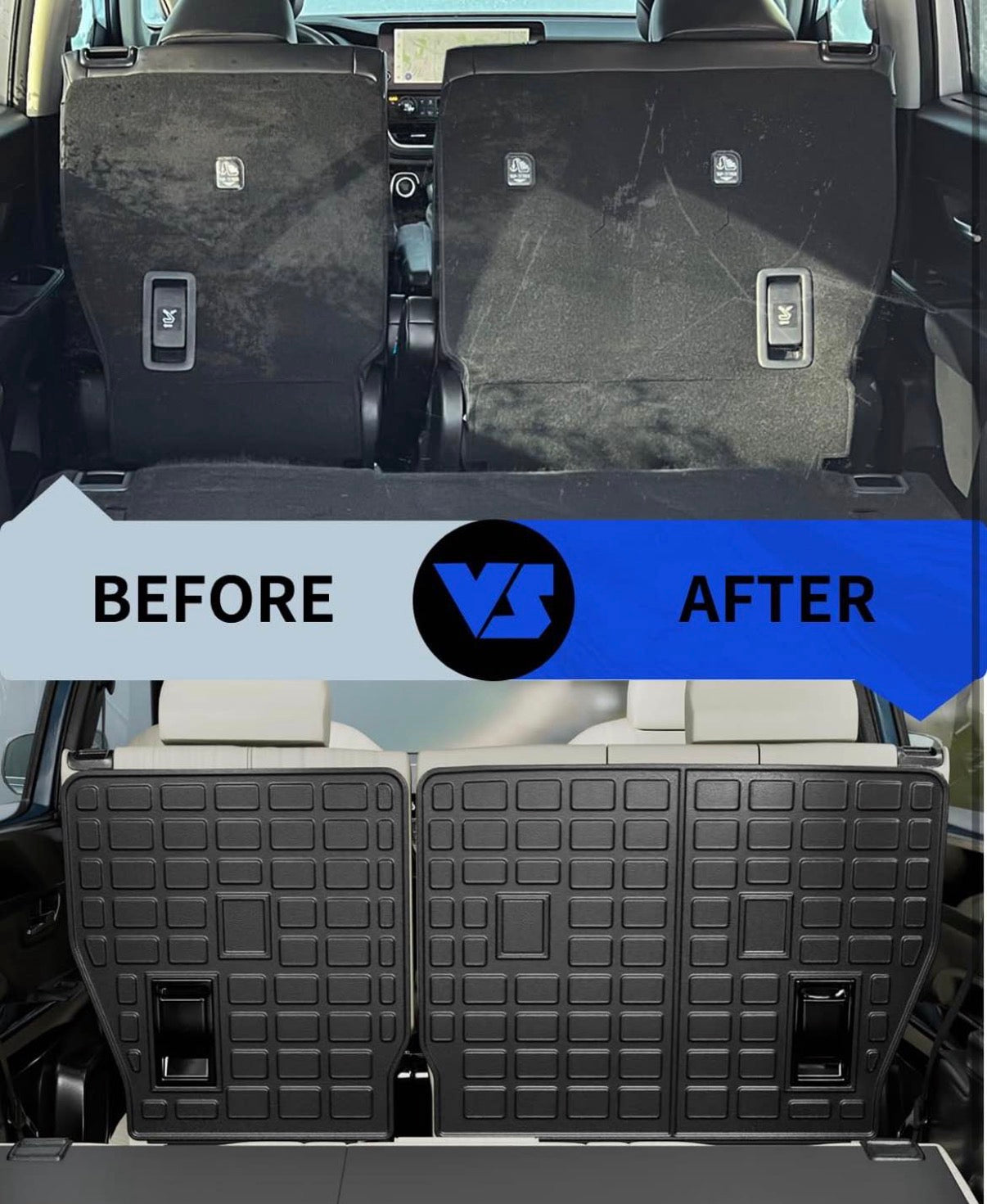 2nd Backrest Mats Back Seat Protector 2024 2025 Toyota Grand Highlander