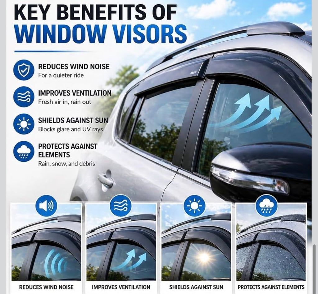 2021-2026 Window Visor Deflectors for Ford Bronco