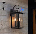 19.7 in. H 3-Light Dusk to Dawn Outdoor Wall Lantern Scone