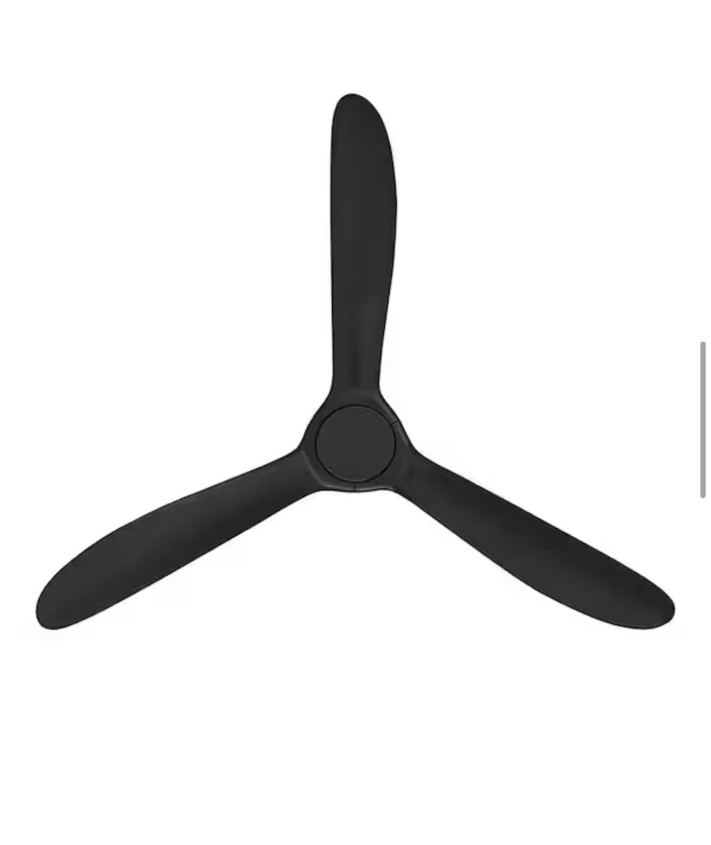 Tager 60 in. Smart Indoor/Outdoor Matte Black Ceiling Fan