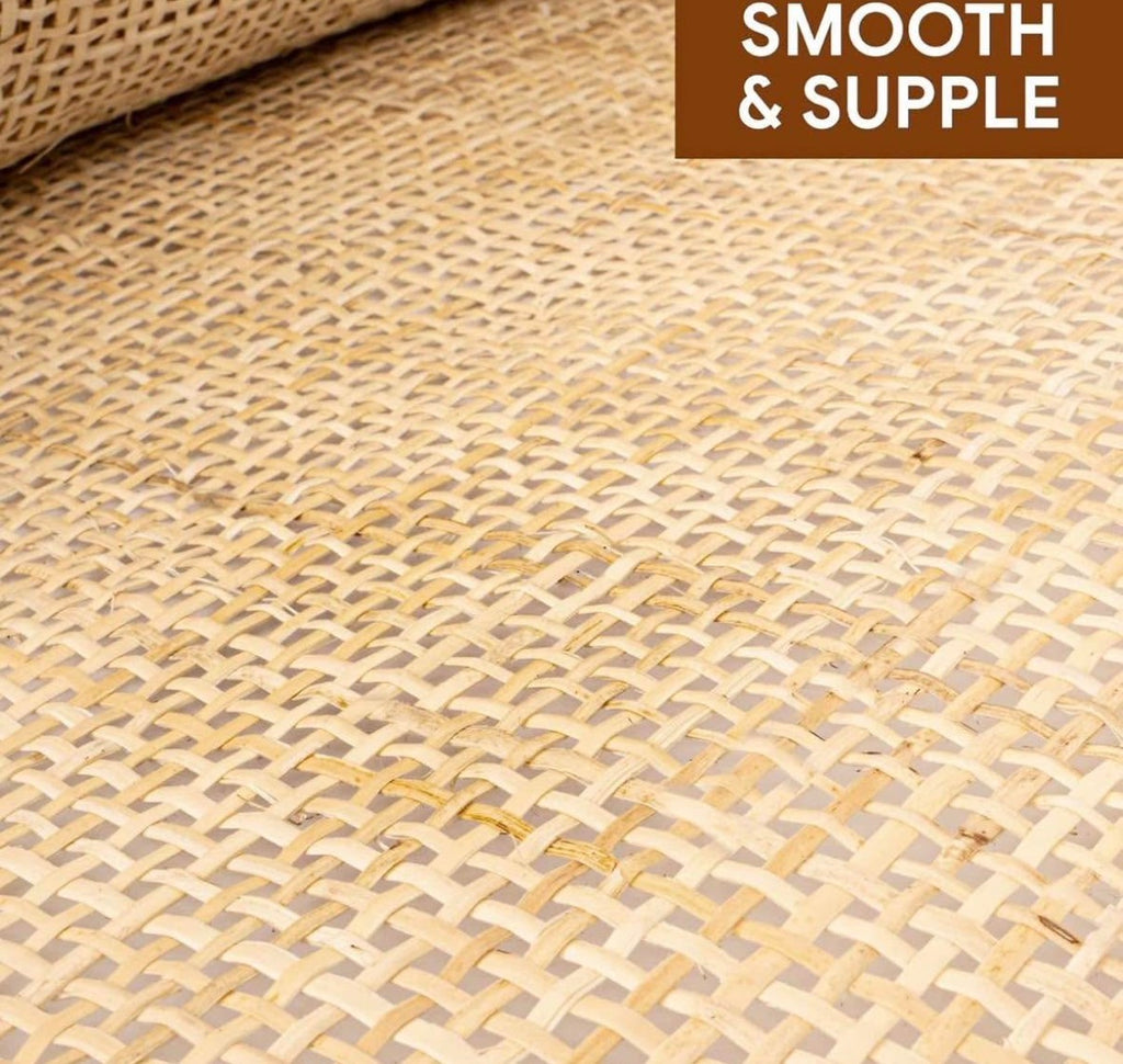 24" Width Square Rattan Cane Webbing Roll 5 Feet