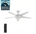 Windward 52 in LED Matte White Ceiling Fan