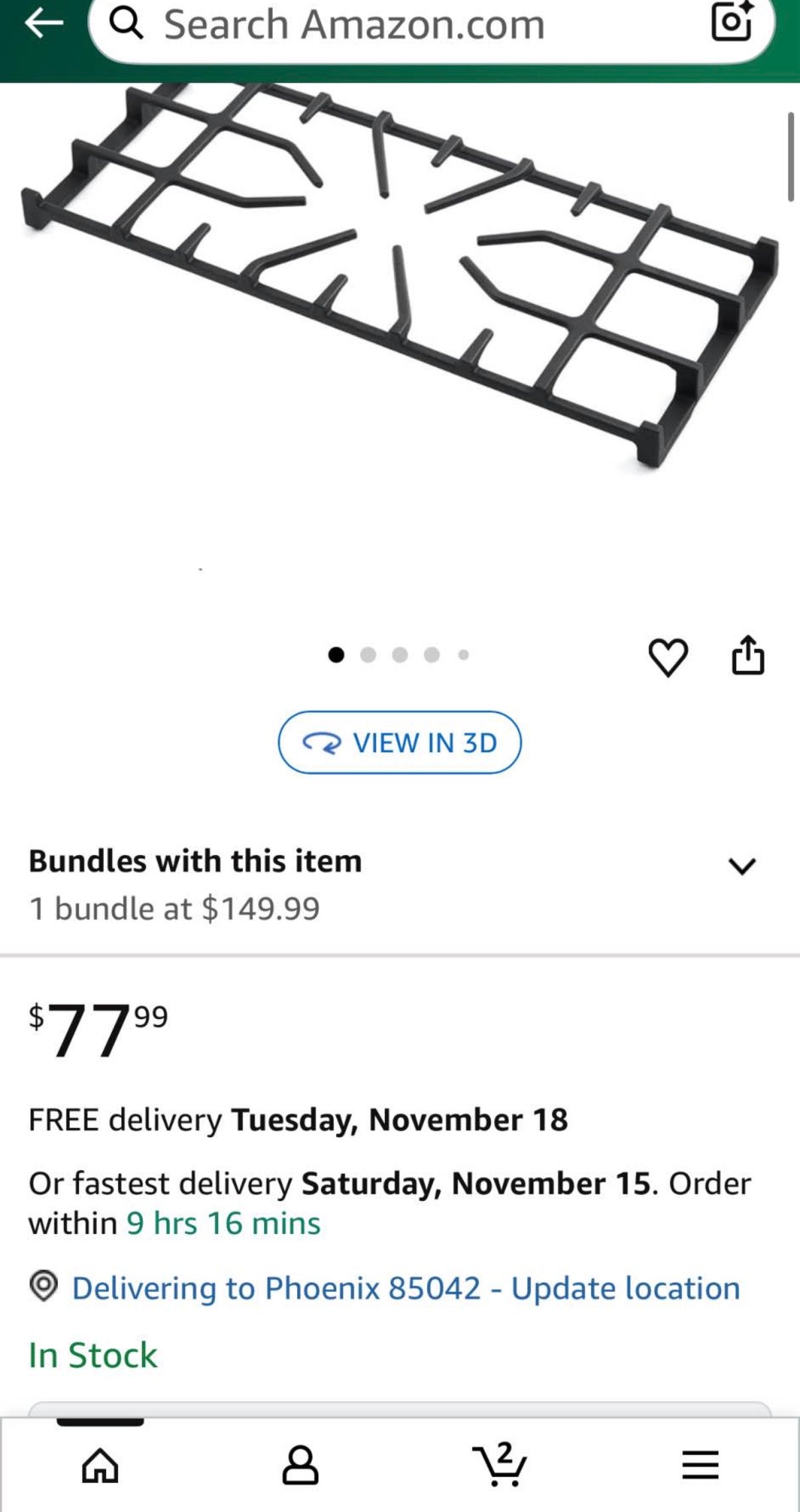 Burner Grate Replacement Parts for Frigidaire Stove