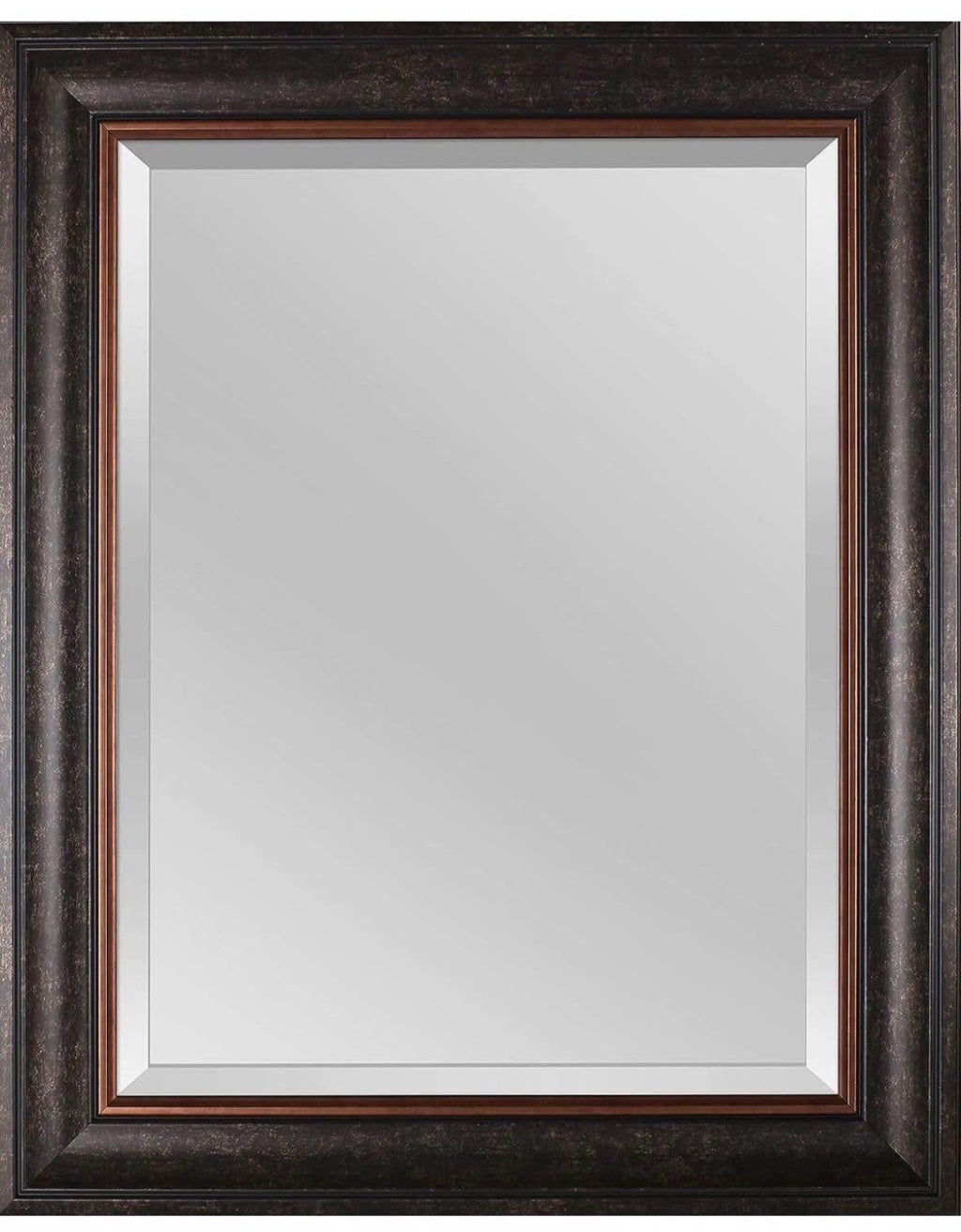 Rectangular Framed Beveled Wall Mirror 24" x 30"