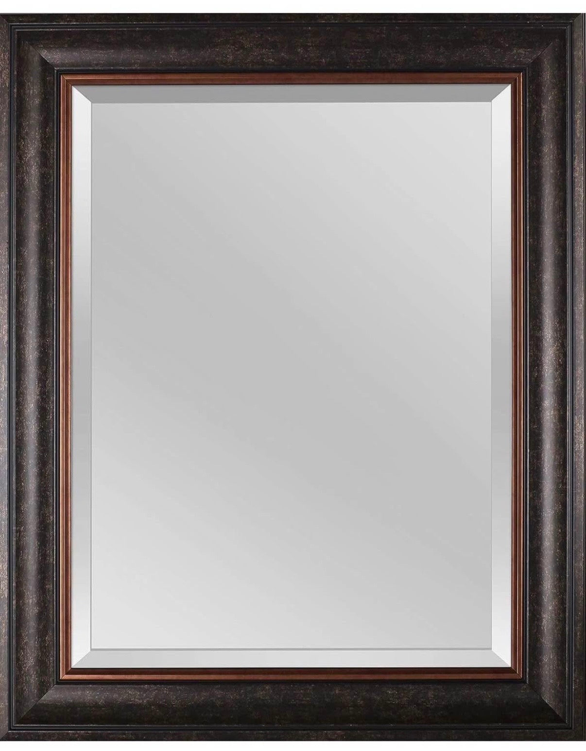 Rectangular Framed Beveled Wall Mirror 24" x 30"