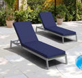 Premium Comfort Outdoor Chaise Lounge Cushion Set