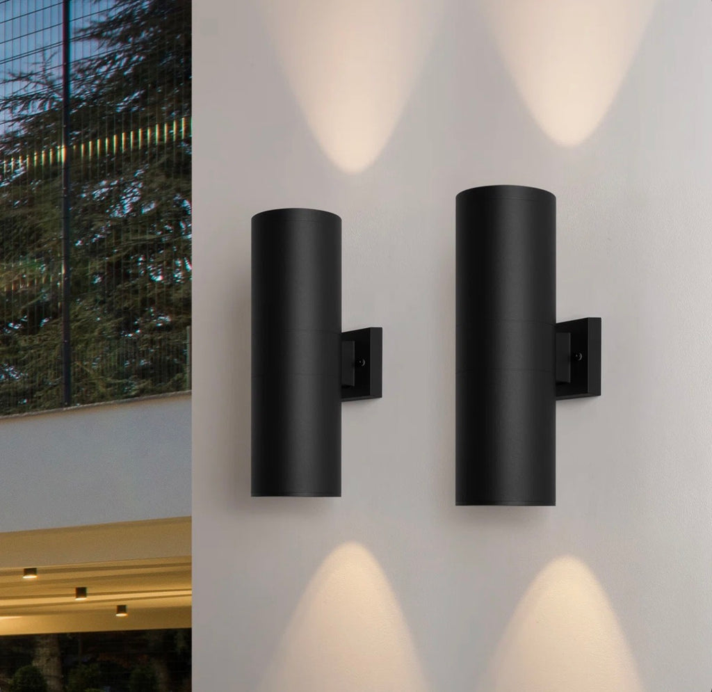Raley 2- Bulb Outdoor Wall Lantern (Set of 2)