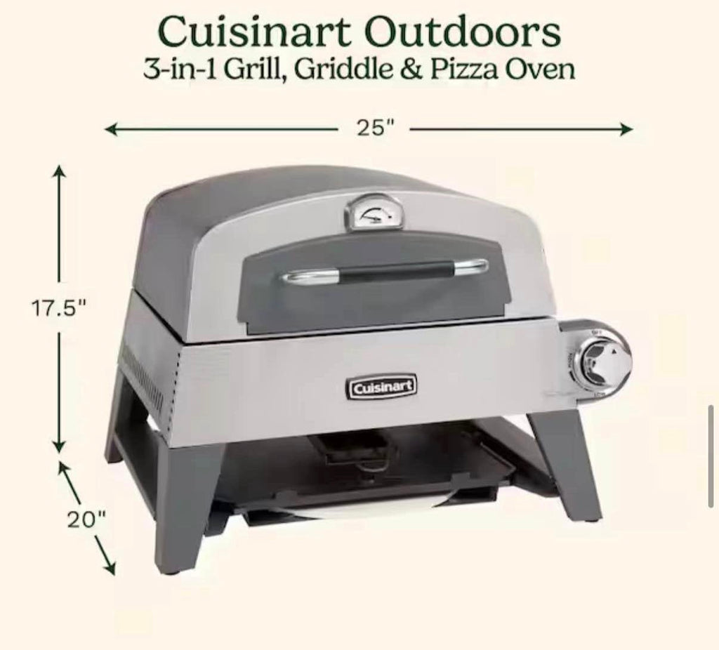 3-In-1 Propane Tank Griddle and Grill Outdoor Pizza Oven