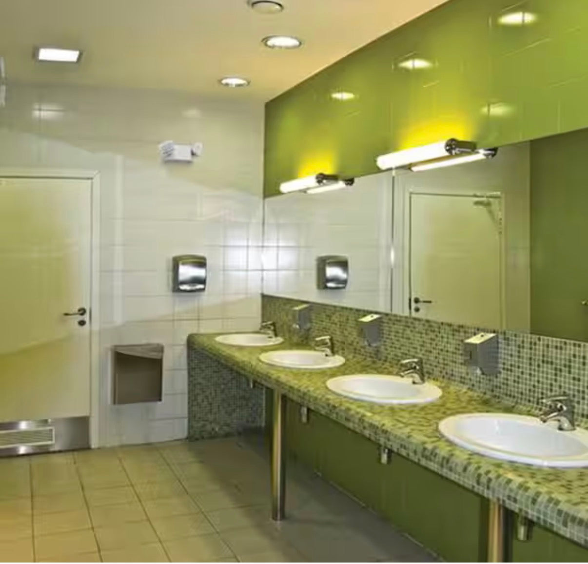 Integrated LED White Emergency Light Fixture with Battery