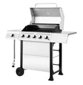 5-Burner BBQ Liquid Propane Gas Grill with Side Burner