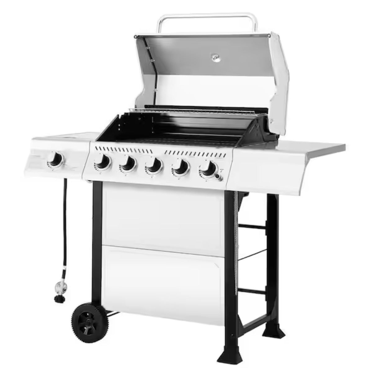 5-Burner BBQ Liquid Propane Gas Grill with Side Burner