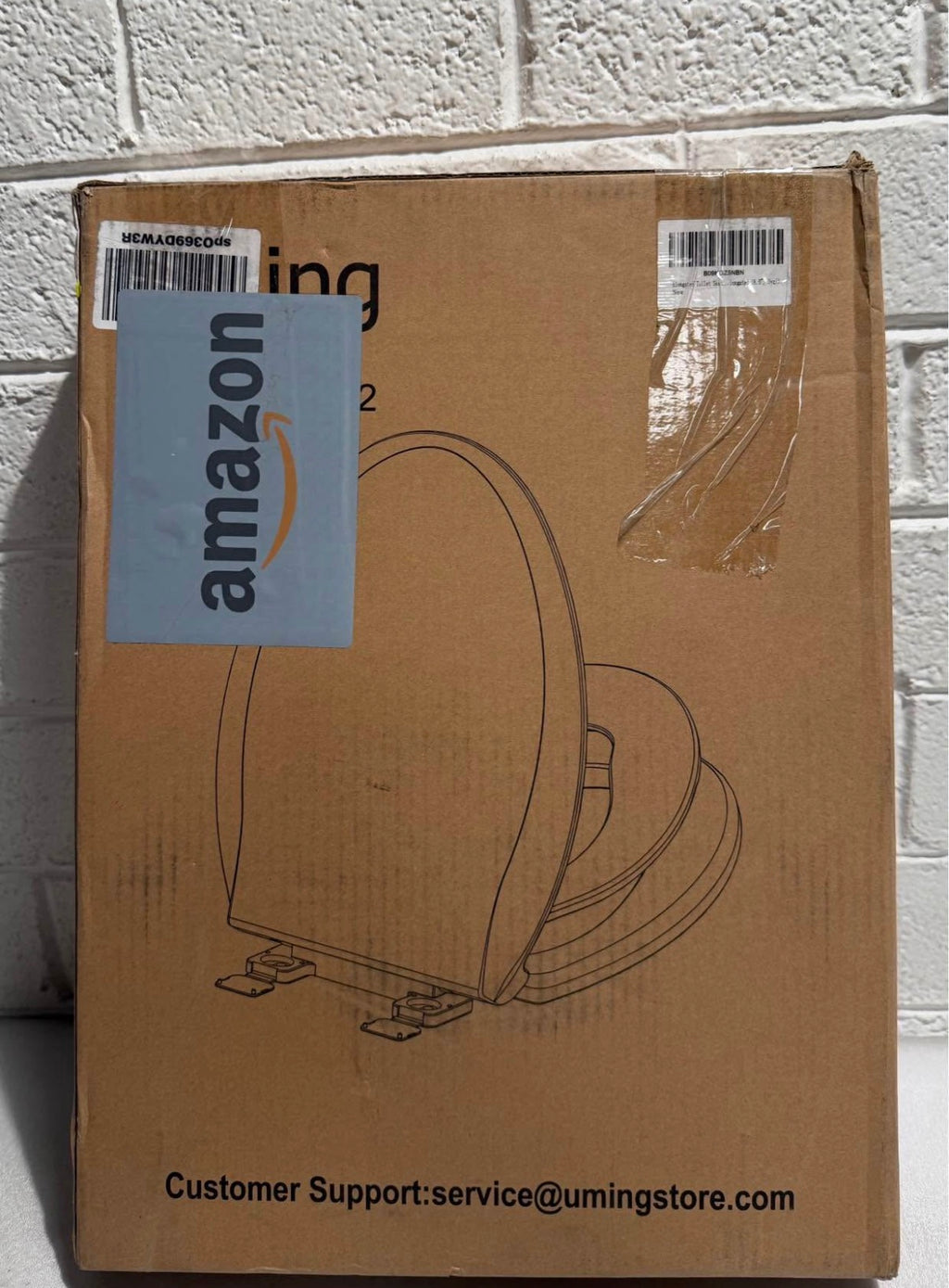 Elongated Toilet Seat with Built-in Potty Training Seat