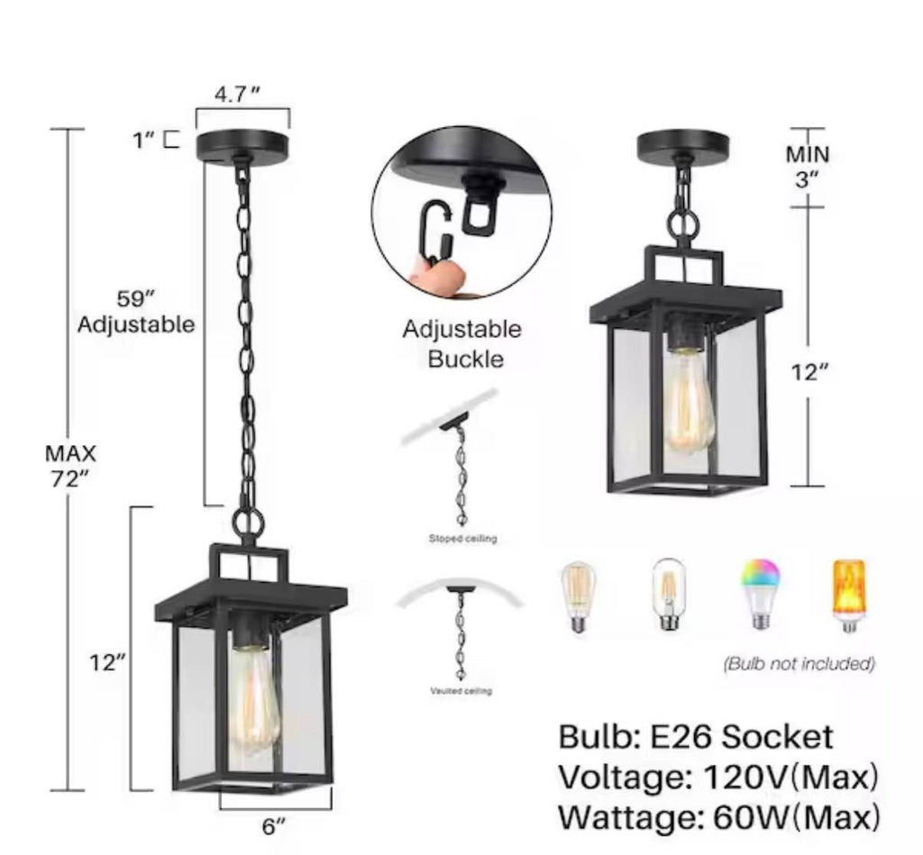 Outdoor Pendant Light for Patio