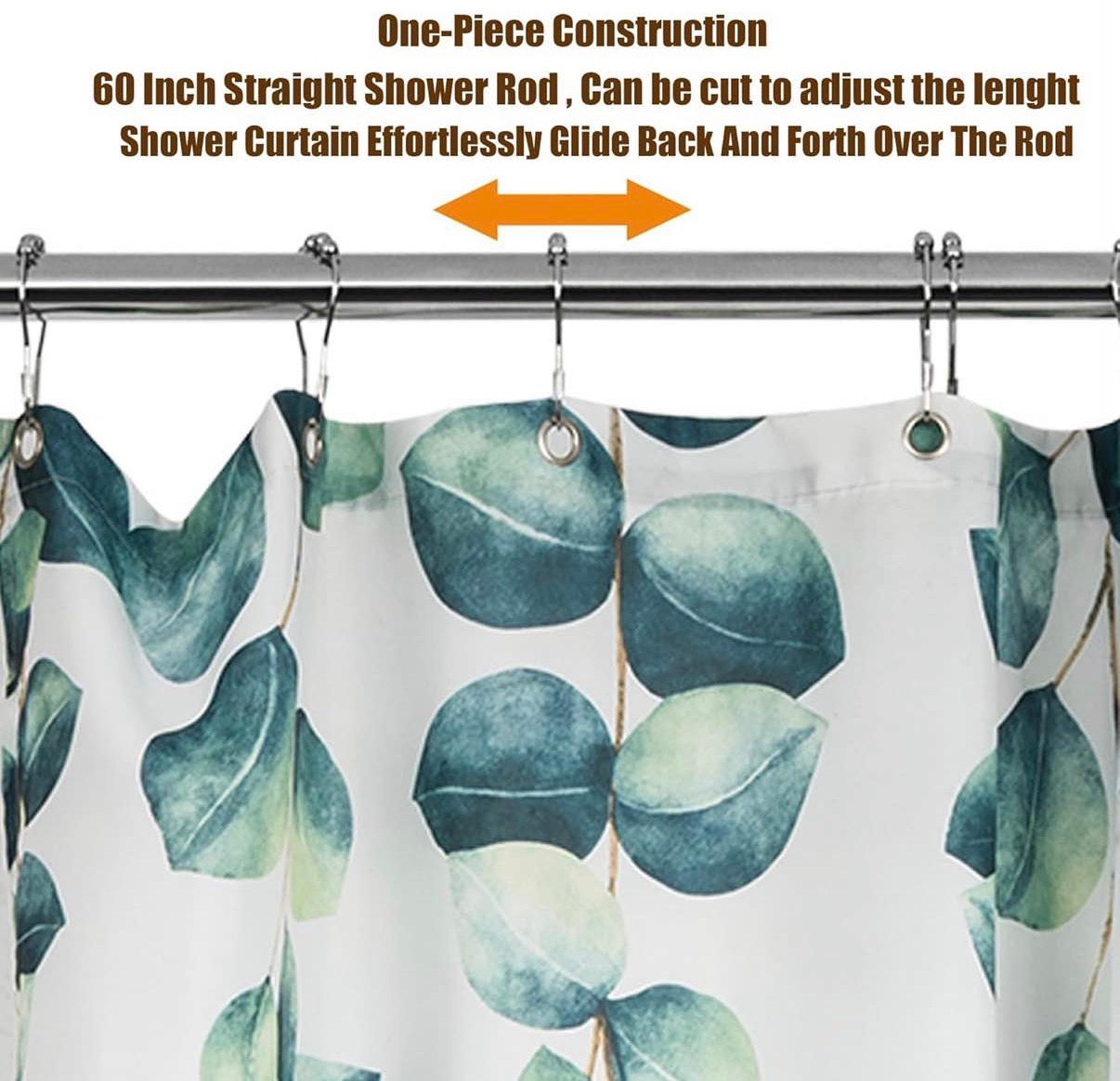 60" Heavy Duty Straight Shower Rod