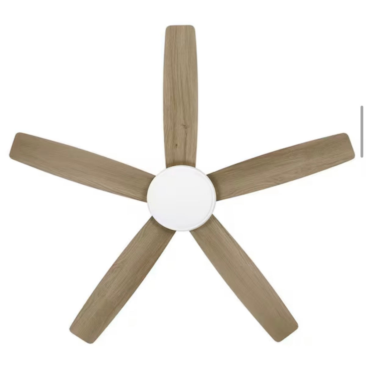 Banksville 52 in. White Flush Mount Ceiling Fan