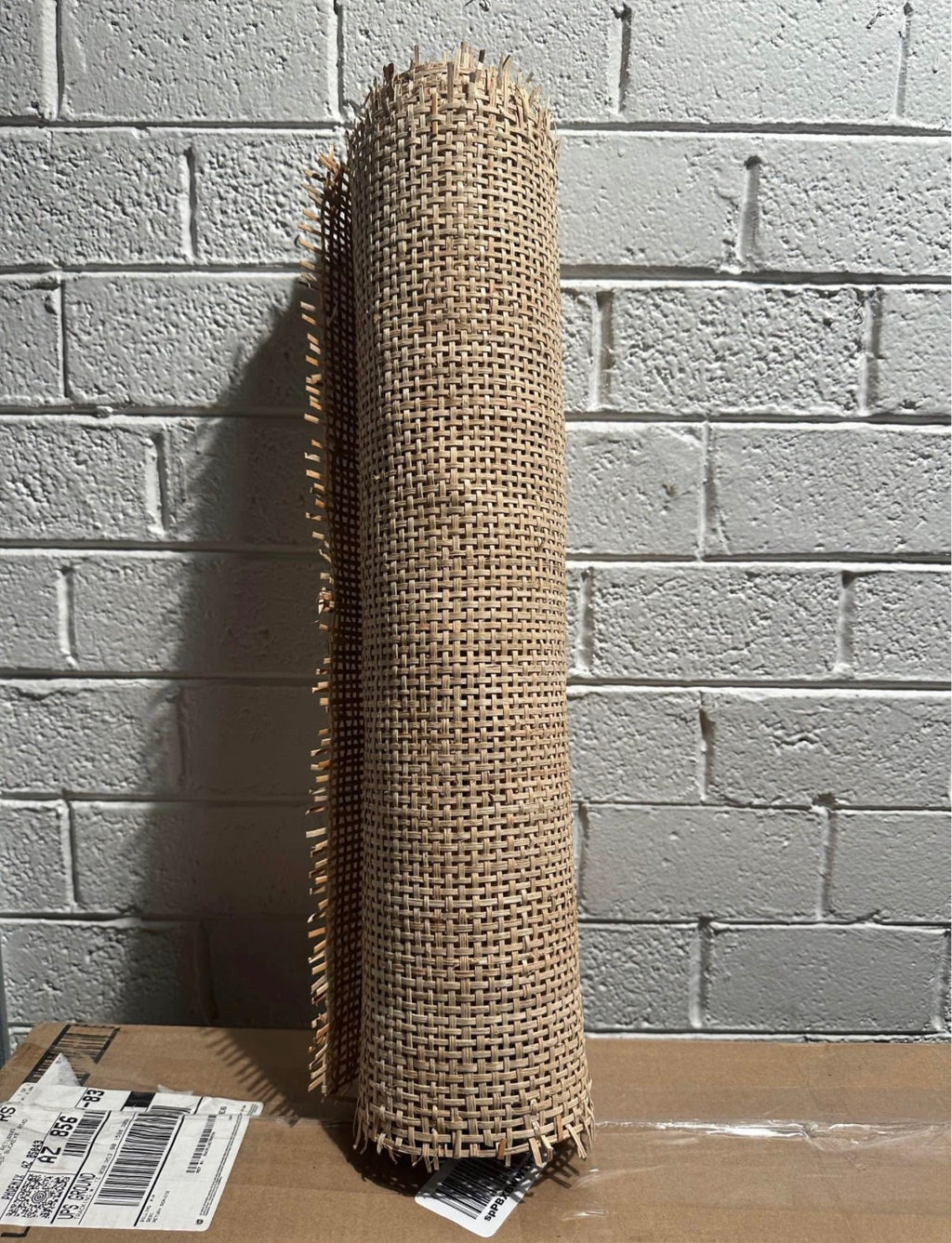 24" Width Square Rattan Cane Webbing Roll 5 Feet