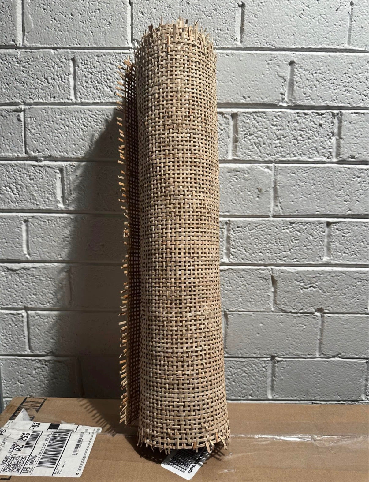 24" Width Square Rattan Cane Webbing Roll 5 Feet