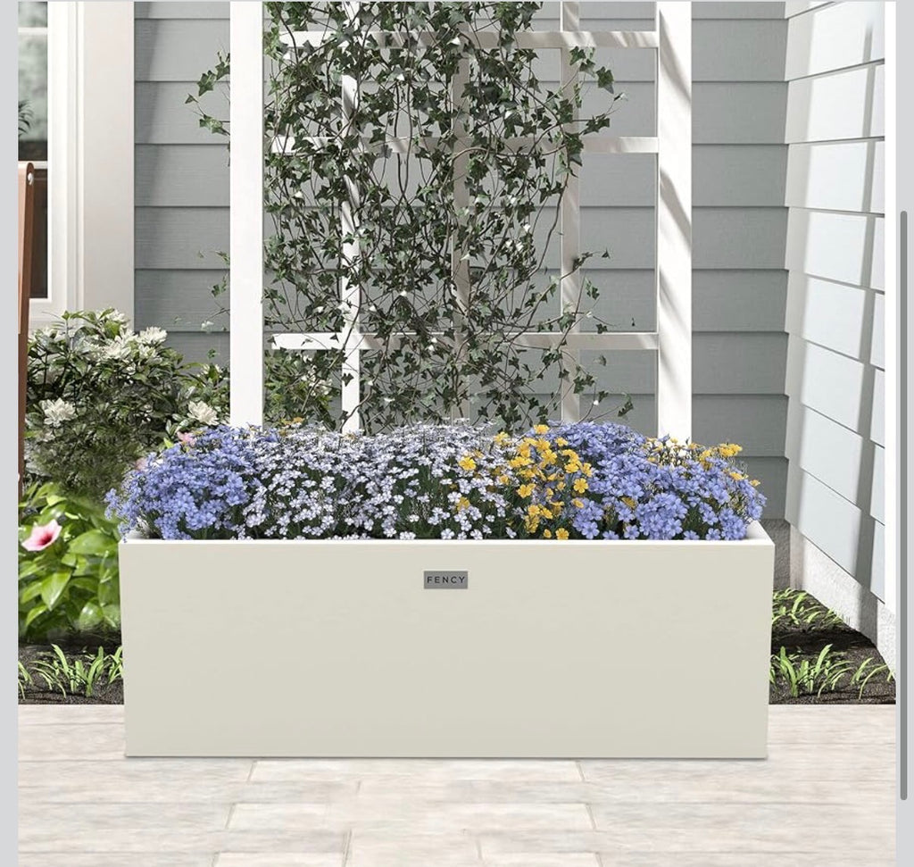 Fency series Galvanized Powder-Coated Aluminum Planter Box 35”