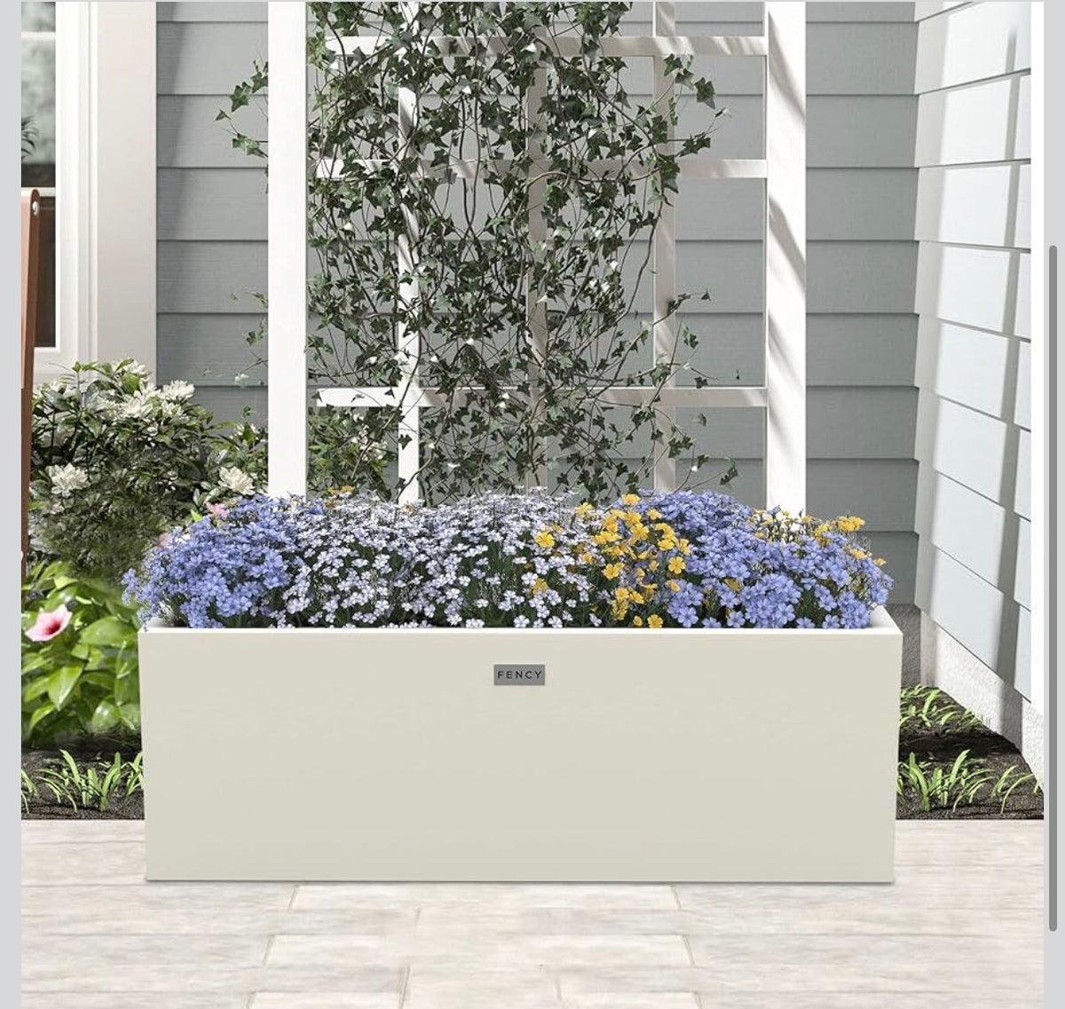 Fency series Galvanized Powder-Coated Aluminum Planter Box 35”