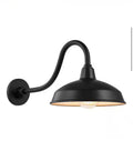 11 in. Outdoor Wall Light Lantern Sconce with Steel Shade
