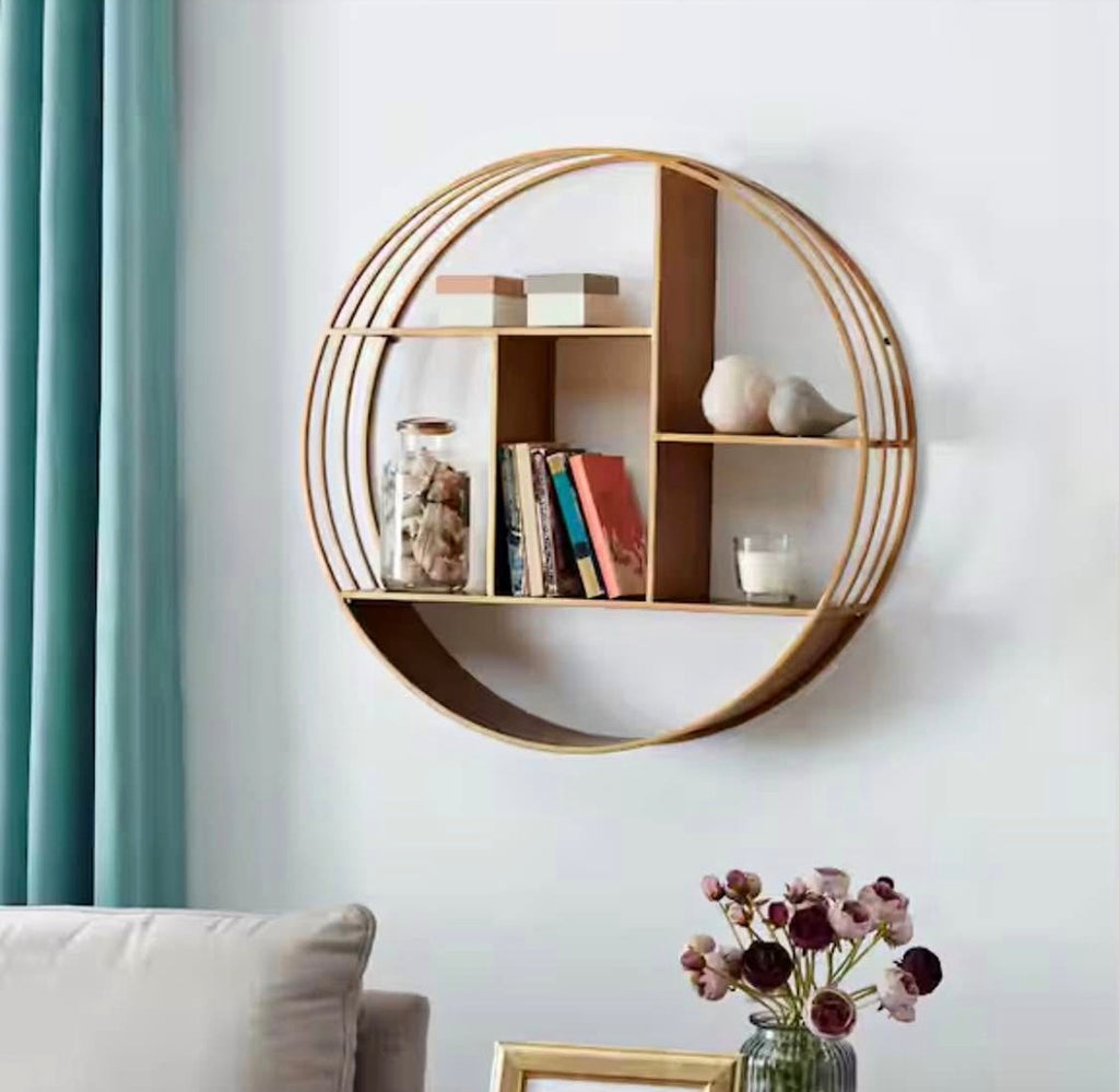 Brooklyn Gold Circular Shelf