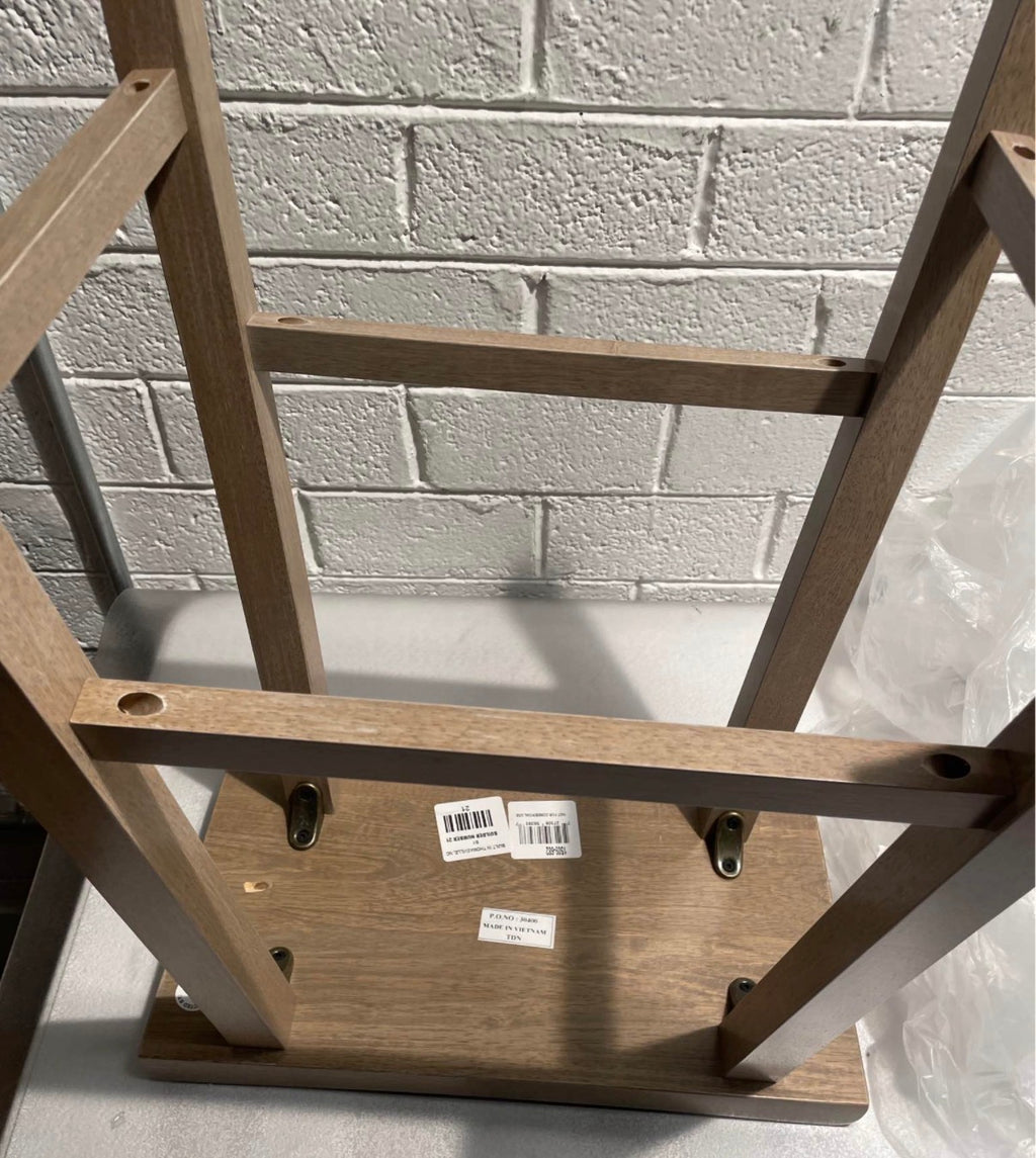 Saddle Seat Solid Wood Stool 24 In