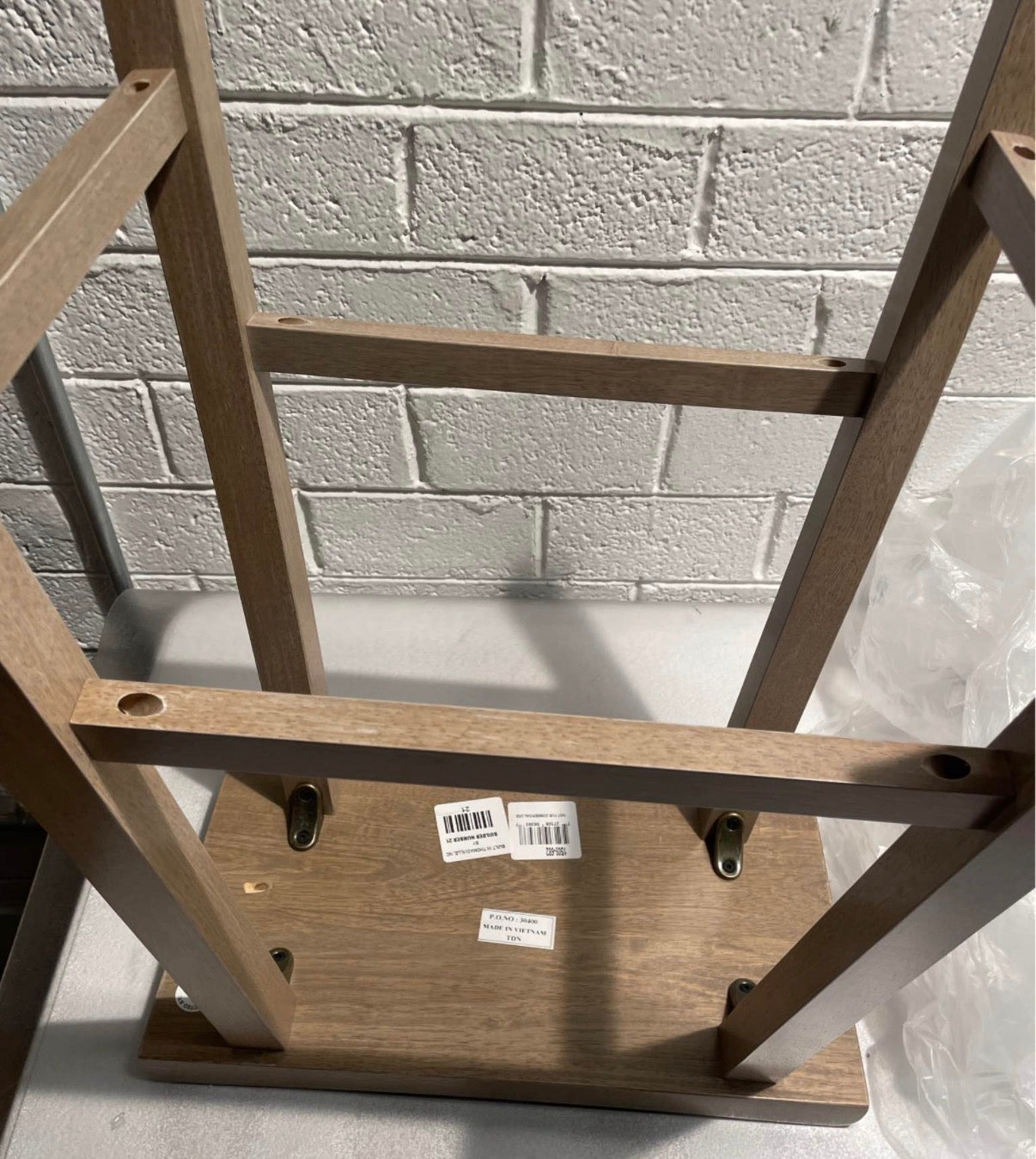 Saddle Seat Solid Wood Stool 24 In