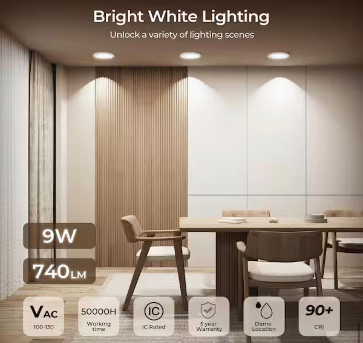 4 in. Adjustable Canless LED Recessed with Night Light mode