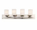 Moonlight 31 in. 4-Light Brushed Nickel Bathroom Vanity Light
