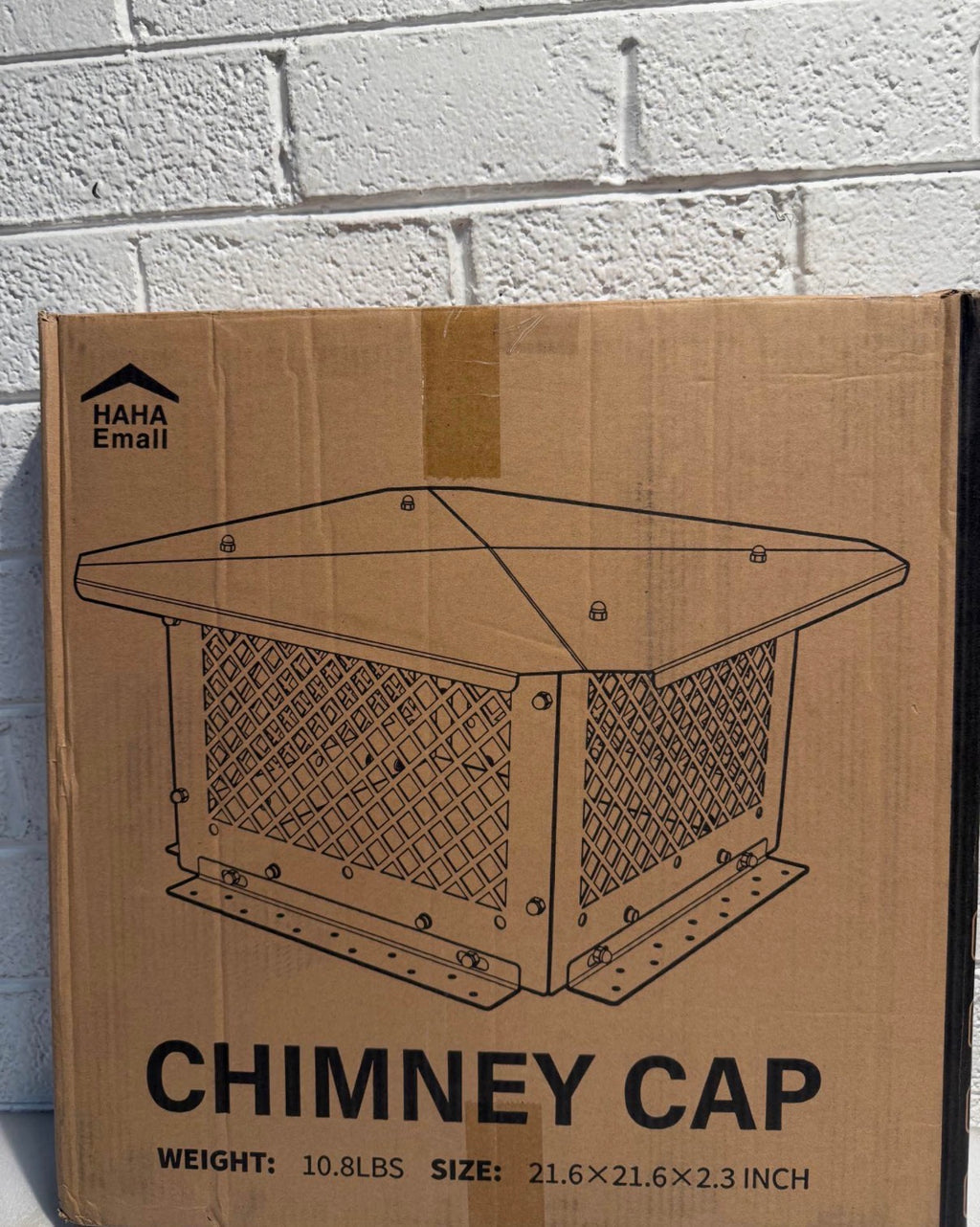13 in. x 17 in. Fireplace Chimney Cap