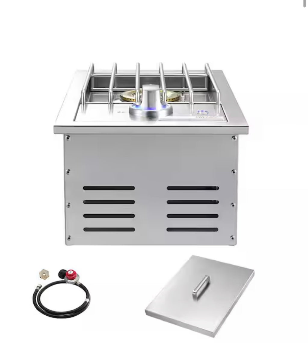 Stainless Steel Built-In 1- Side Burner