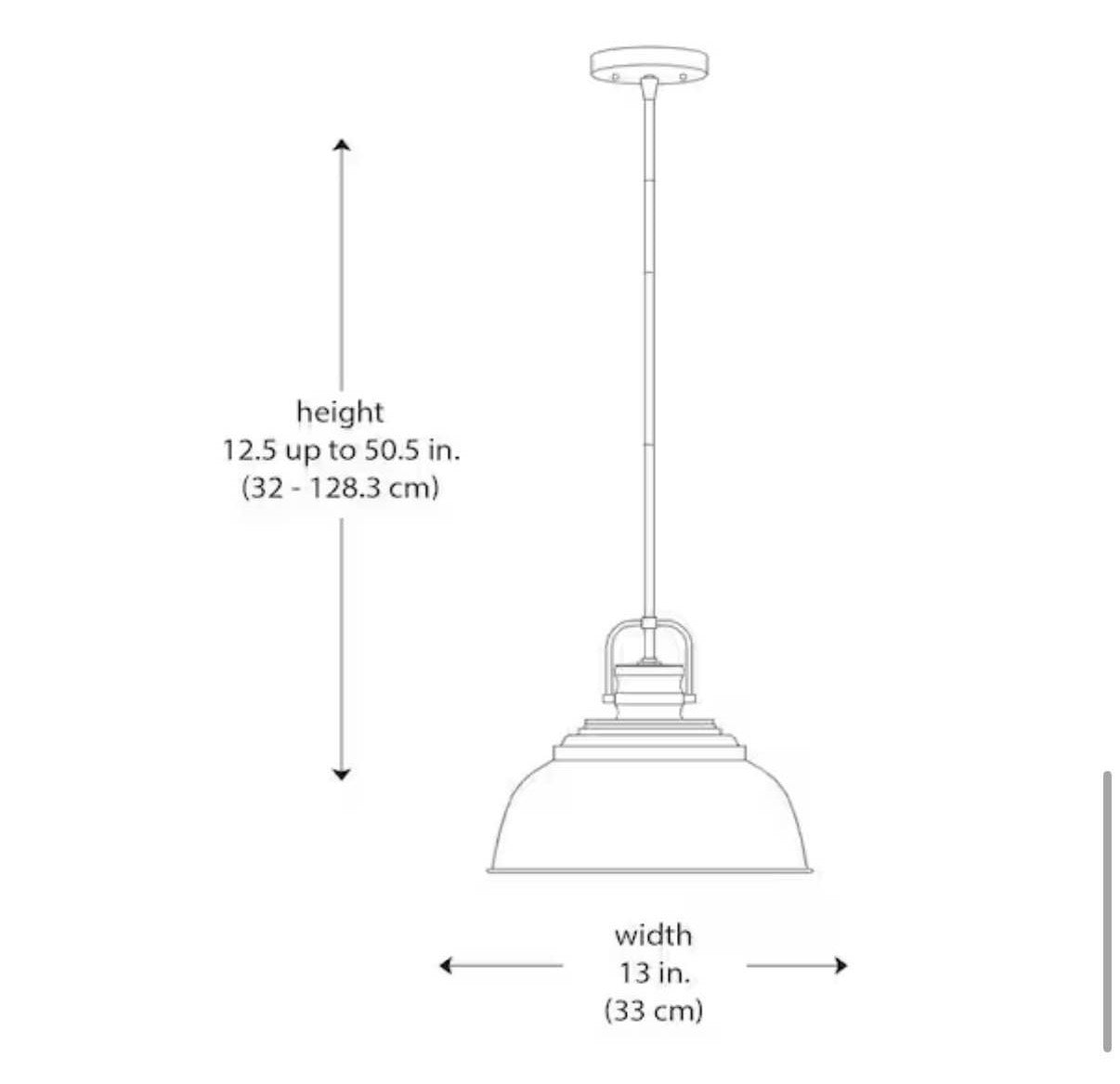 Shelston 13 in. Farmhouse Pendant Light