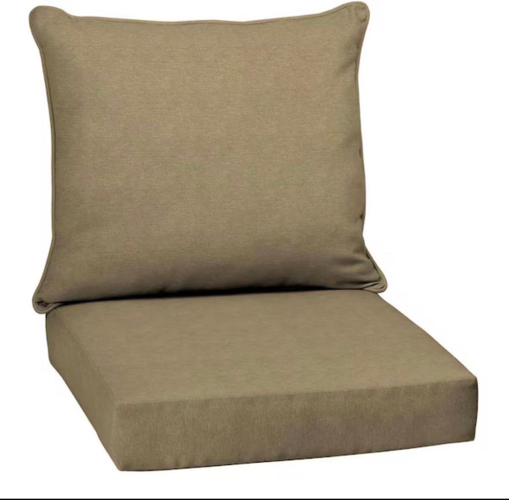 24 in. x 24 in. Outdoor Chair Cushion in Tan Hamilton
