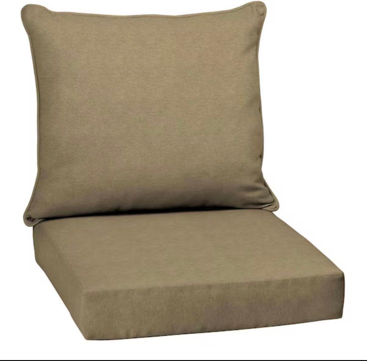 24 in. x 24 in. Outdoor Chair Cushion in Tan Hamilton