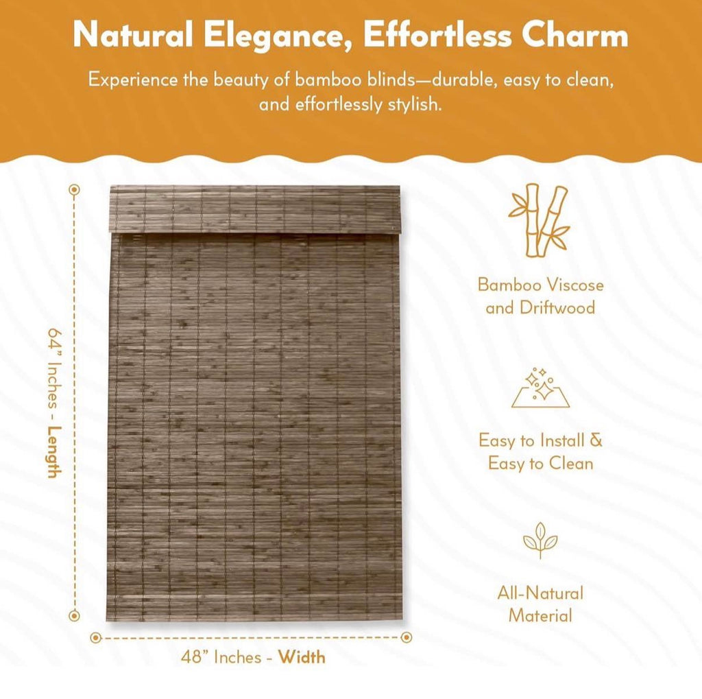 Radiance Cordless Bamboo Roman Shades