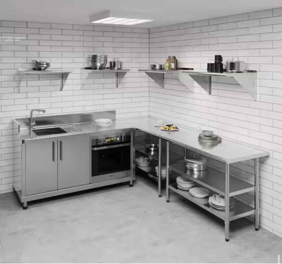 18 in. x 30 in. Stainless Steel Wall Shelf Kitchen