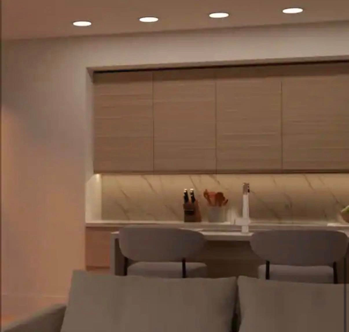 LED 6 in Round Canless Recessed Light