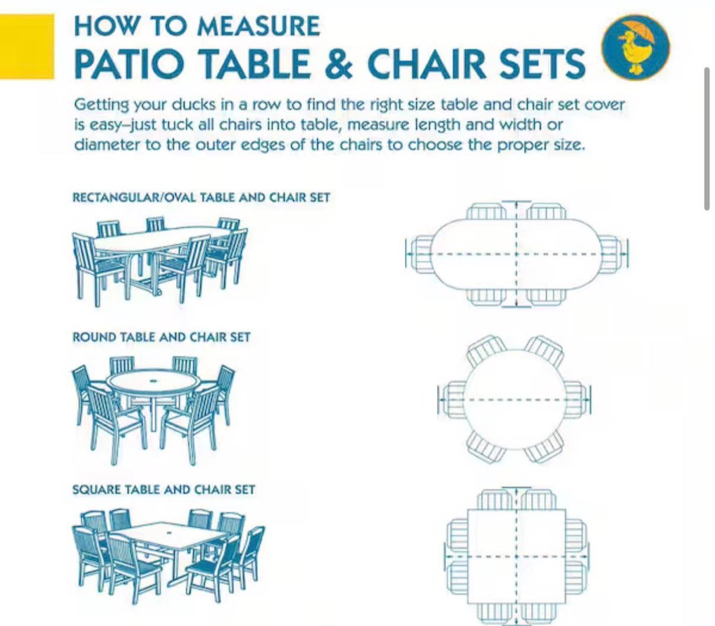 76 in. Square Patio Table and Chair Set Cover
