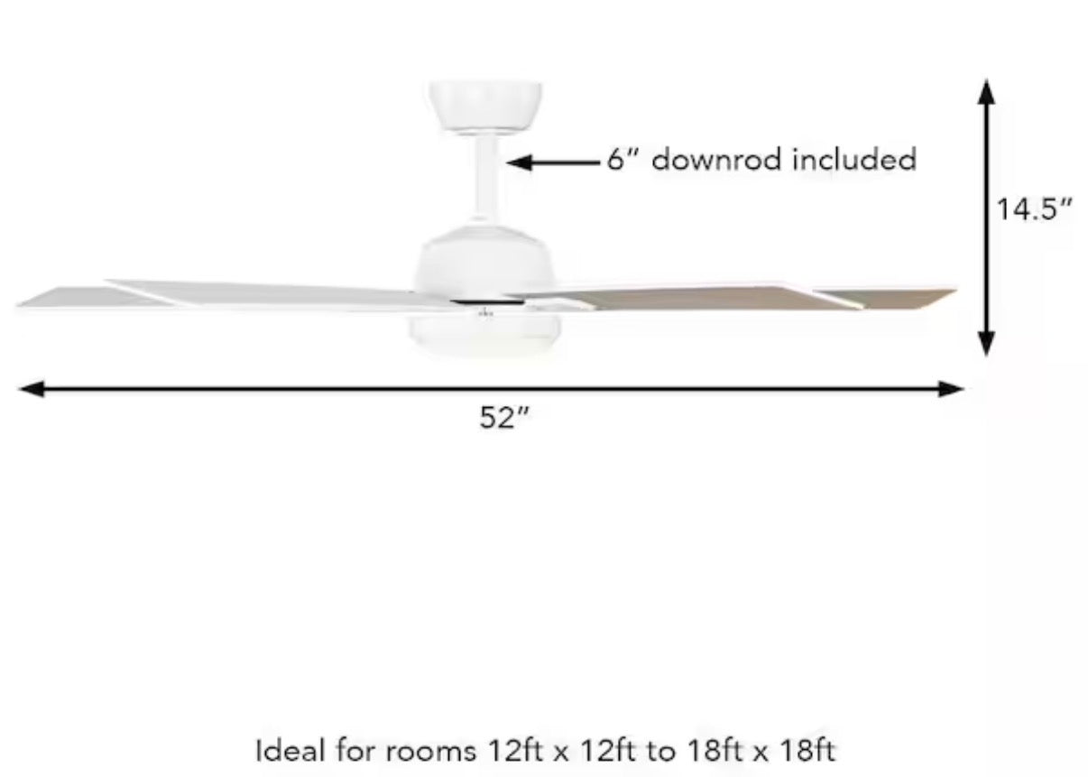 Verano 52 in. Ceiling Fan with 5-Blades