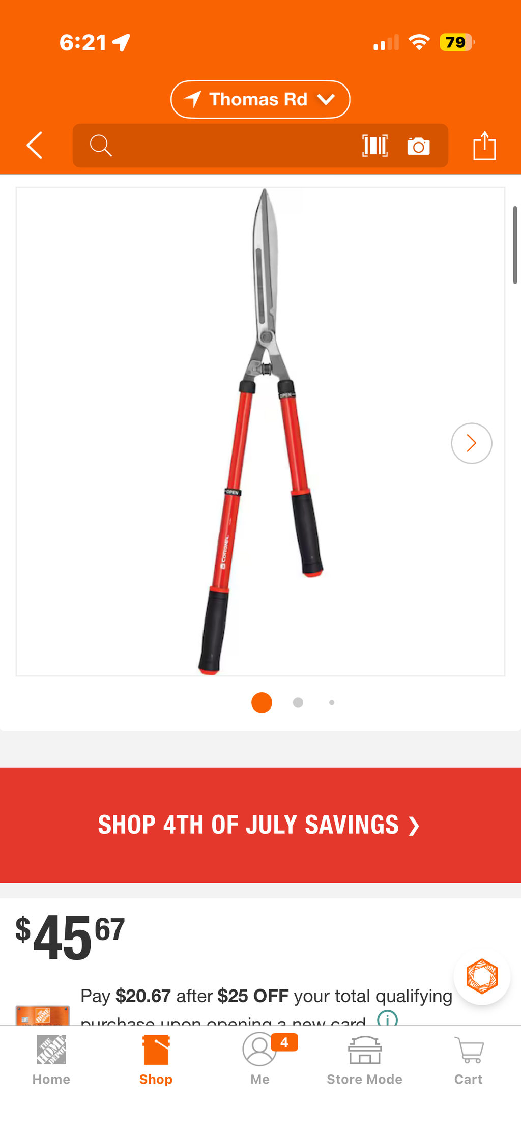 10 in. Extendable Hedge Shears