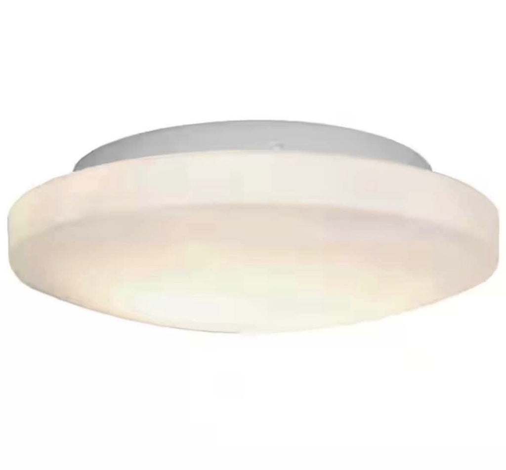 Orion 10.75 in. 2-Light White Flush Mount