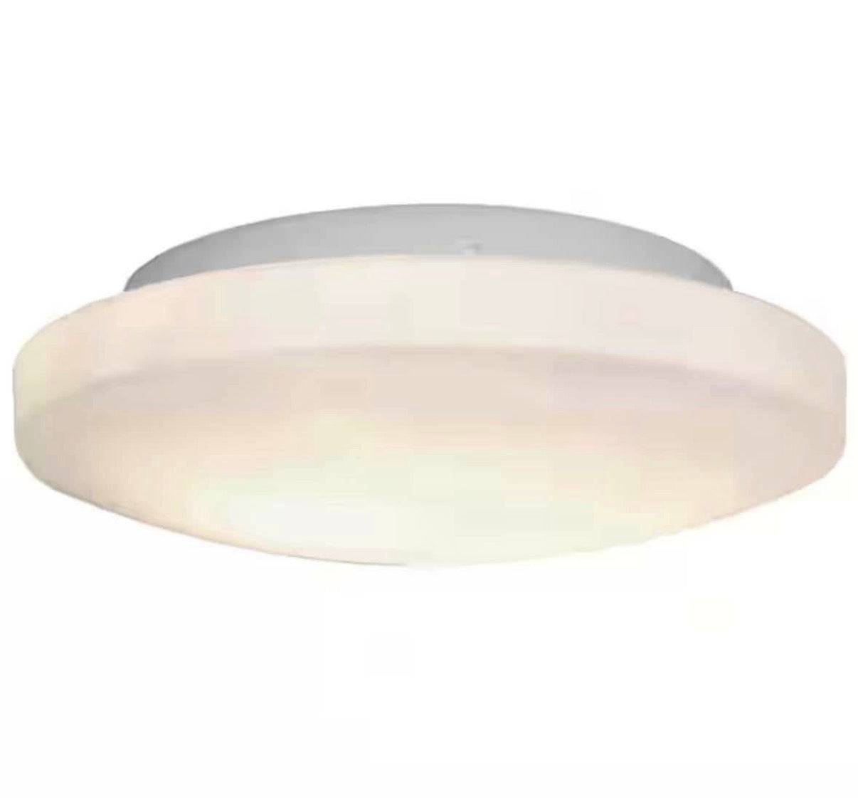 Orion 10.75 in. 2-Light White Flush Mount