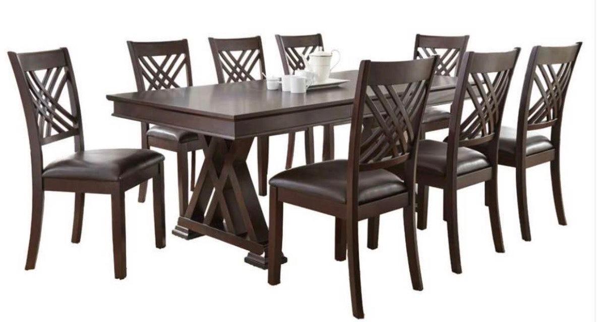 Adrian Espresso Side Chairs (Set of 2)
