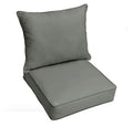 24 in. x 24 in. x 5 in. Outdoor chair cushions in light grey