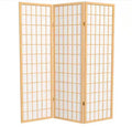 5 ft. Natural 3-Panel Room Divider