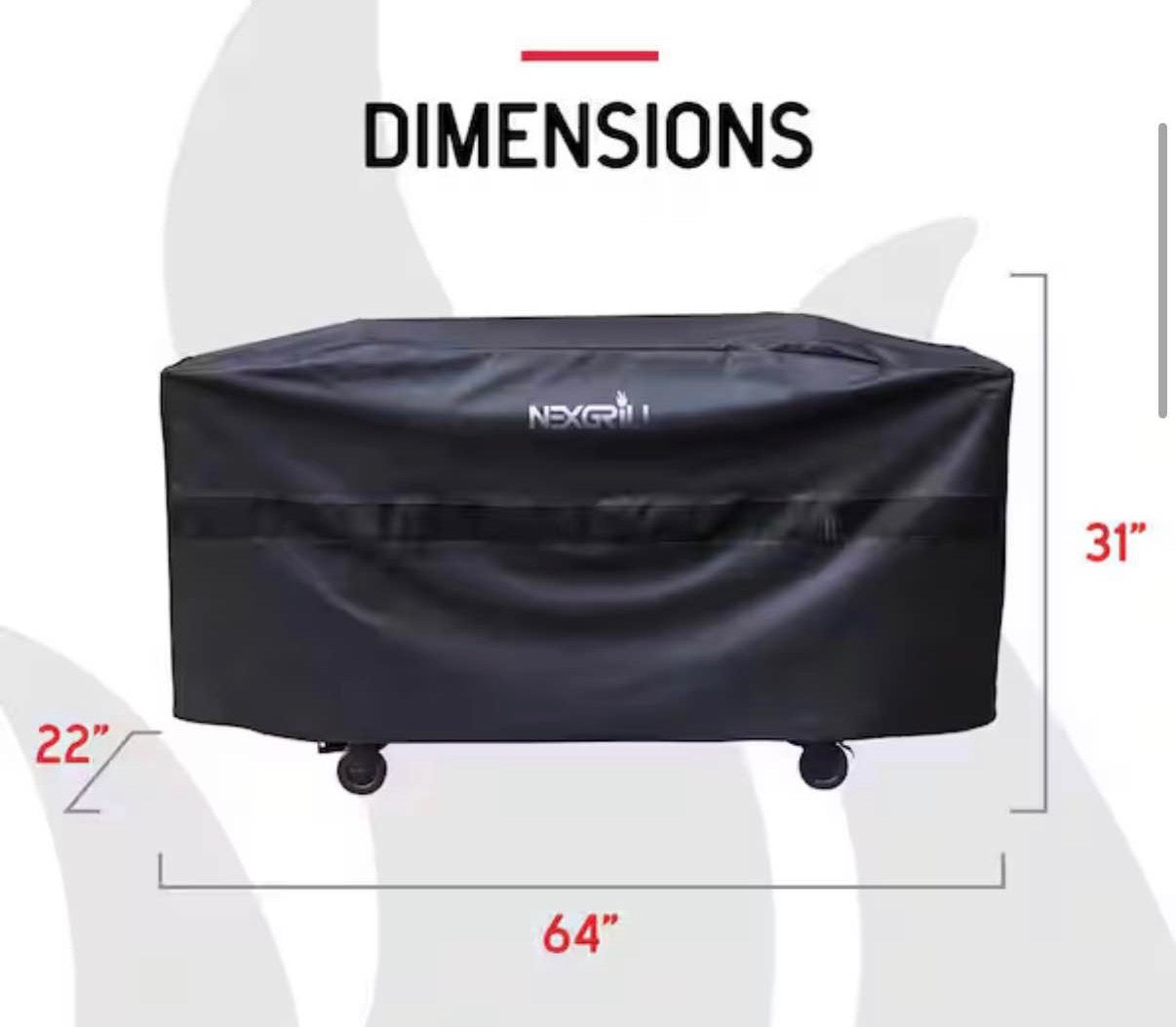 64 in. Premium Griddle Cover